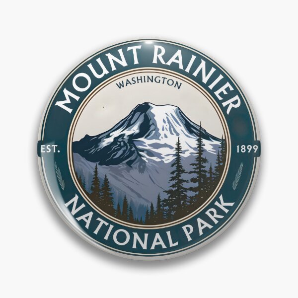 Item preview, Mount Rainier National Park - Washington - US  designed and sold by GoodOldVintage.