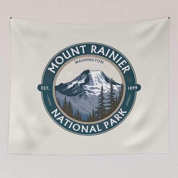 Item preview, Mount Rainier National Park - Washington - US  designed and sold by GoodOldVintage.