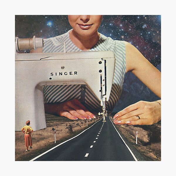 Item preview, This is how a road gets made - Sewing Machine designed and sold by Vertigo Artography.