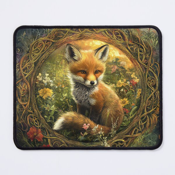 Item preview, Cute Celtic Fox Cub designed and sold by thewandswant.