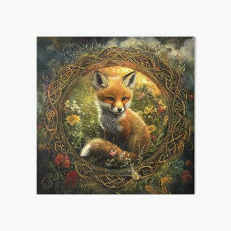 Item preview, Cute Celtic Fox Cub designed and sold by thewandswant.