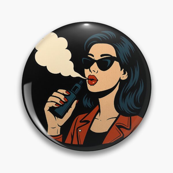 Item preview, Pop Art Vape Woman – Retro Cool & Bold designed and sold by House of Taste Designs.