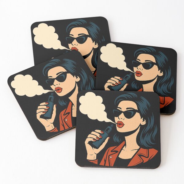 Item preview, Pop Art Vape Woman – Retro Cool & Bold designed and sold by House of Taste Vape Designs.