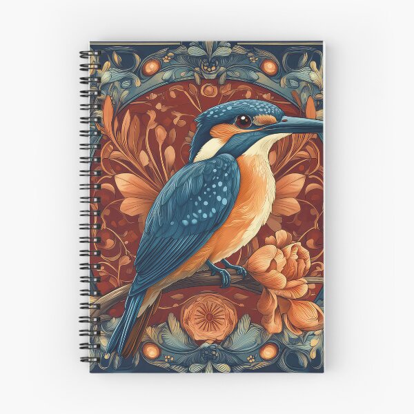 Item preview, Art Nouveau Kingfisher designed and sold by thewandswant.