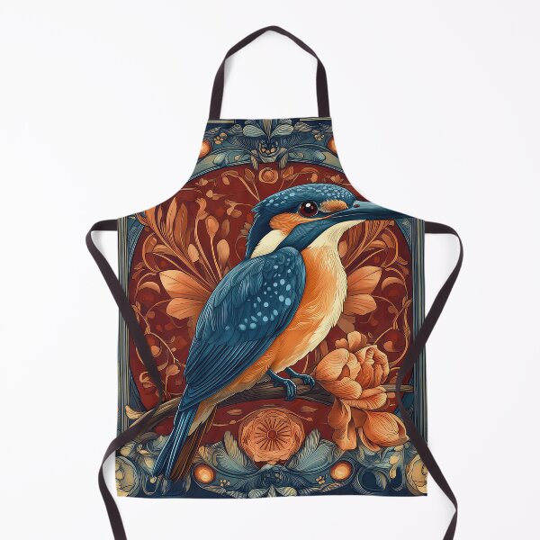 Item preview, Art Nouveau Kingfisher designed and sold by thewandswant.