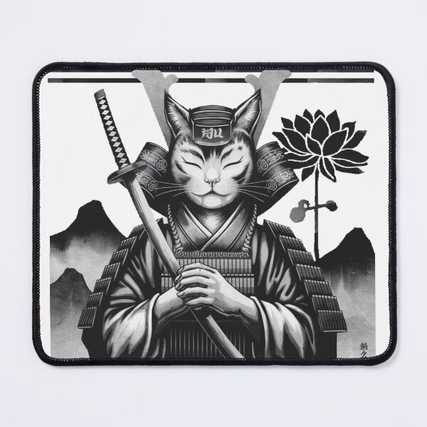 Item preview, Samurai Cat Anime Student Memes designed and sold by CandyVenom.