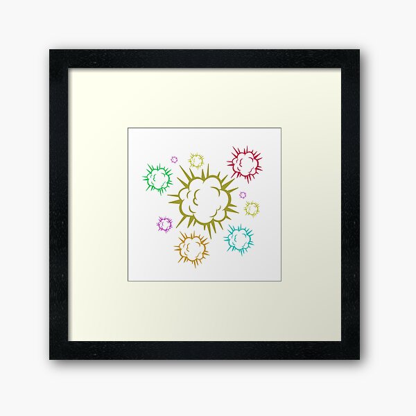 Aperçu de l'œuvre Couleurs Multi Boom créée et vendue par Graphikoo.