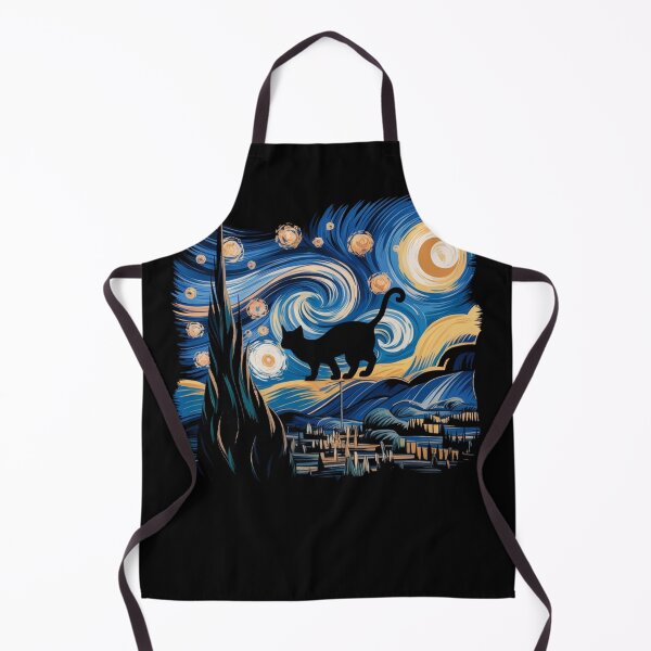 Item preview, Black Cat Van Gogh Art Student Memes designed and sold by CandyVenom.
