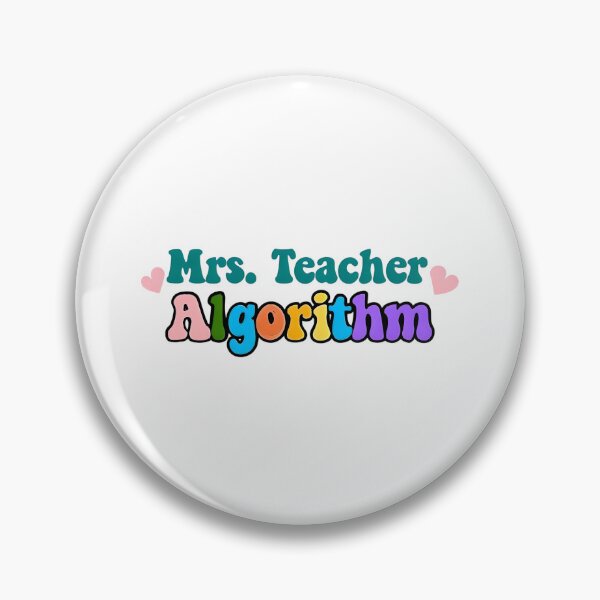 Item preview, Mrs. Teacher Algorithm designed and sold by GoxyVision.