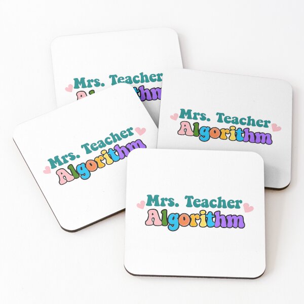 Item preview, Mrs. Teacher Algorithm designed and sold by GoxyVision.