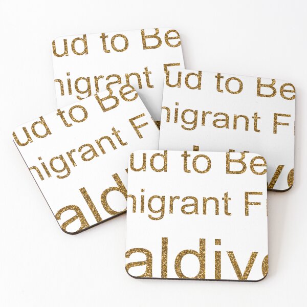 Item preview, PROUD TO BE AN IMMIGRANT FROM MALDIVES SEQUIN designed and sold by TheIconSmith.