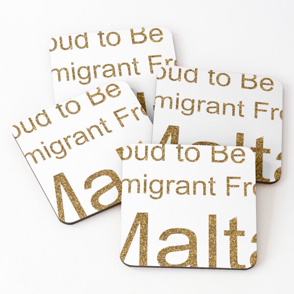 Item preview, PROUD TO BE AN IMMIGRANT FROM MALTA SEQUIN designed and sold by TheIconSmith.