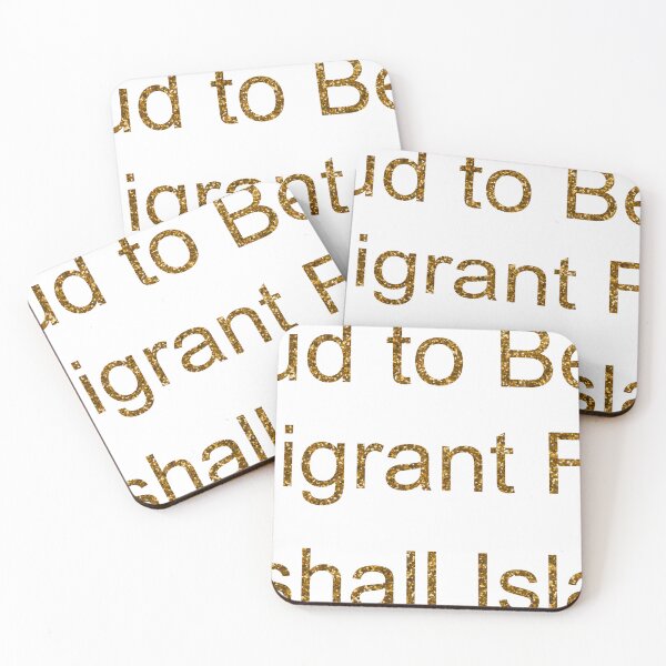 Item preview, PROUD TO BE AN IMMIGRANT FROM MARSHALL ISLANDS SEQUIN designed and sold by TheIconSmith.
