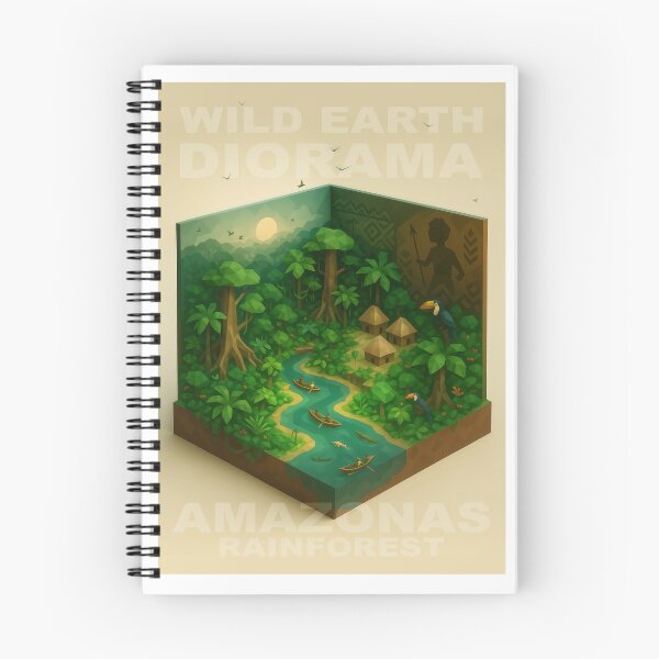 Item preview, WILD EARTH DIORAMA #1 - Amazon Rainforest (Poster and Carddesigns) designed and sold by Earth Celebration Designs.