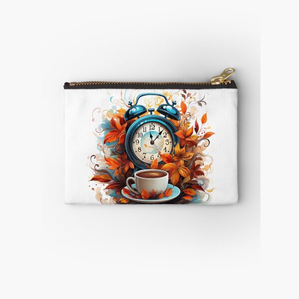 Item preview, Alarm clock, coffee and autumn leaves. Fall. Transition to winter time designed and sold by CHERRY--SHOP.