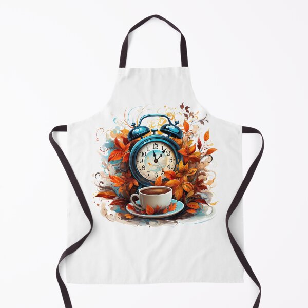 Item preview, Alarm clock, coffee and autumn leaves. Fall. Transition to winter time designed and sold by CHERRY--SHOP.