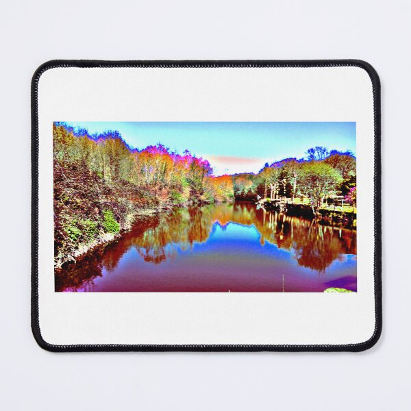 Item preview, river in colorful perspective. designed and sold by marierlaure.