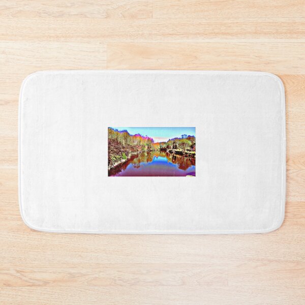 Item preview, river in colorful perspective. designed and sold by marierlaure.