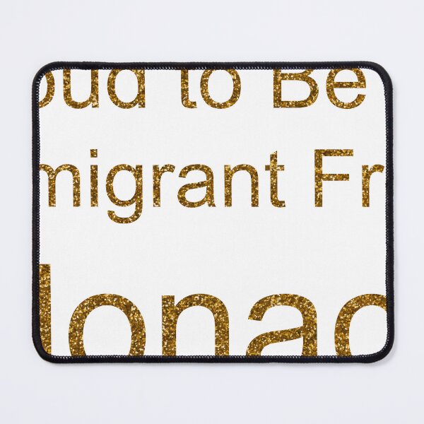 Item preview, PROUD TO BE AN IMMIGRANT FROM MONACO SEQUIN designed and sold by TheIconSmith.