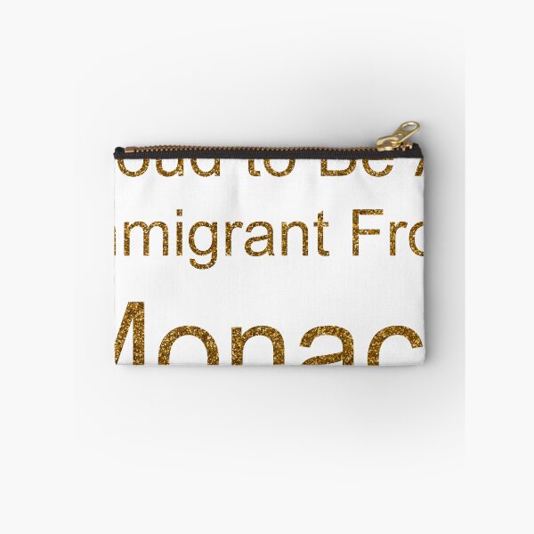 Item preview, PROUD TO BE AN IMMIGRANT FROM MONACO SEQUIN designed and sold by TheIconSmith.
