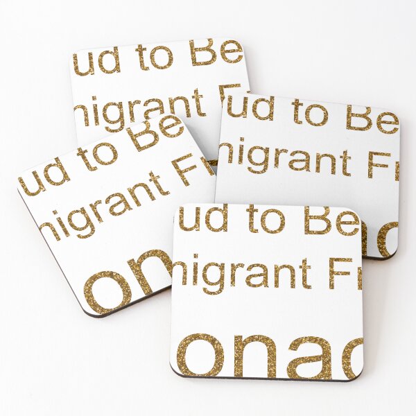 Item preview, PROUD TO BE AN IMMIGRANT FROM MONACO SEQUIN designed and sold by TheIconSmith.