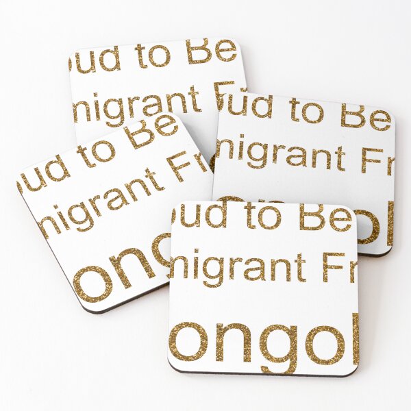 Item preview, PROUD TO BE AN IMMIGRANT FROM MONGOLIA SEQUIN designed and sold by TheIconSmith.