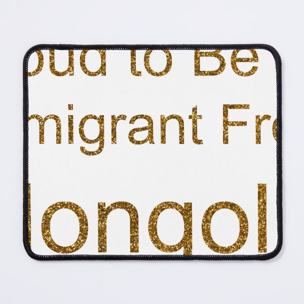 Item preview, PROUD TO BE AN IMMIGRANT FROM MONGOLIA SEQUIN designed and sold by TheIconSmith.