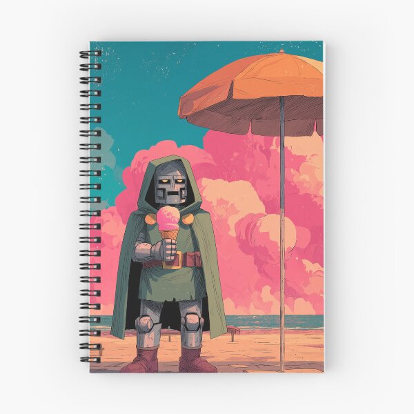 Item preview,  Masked warrior under beach umbrella – summer ice cream designed and sold by LoomisDreams.