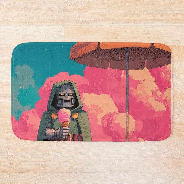 Item preview,  Masked warrior under beach umbrella – summer ice cream designed and sold by LoomisDreams.