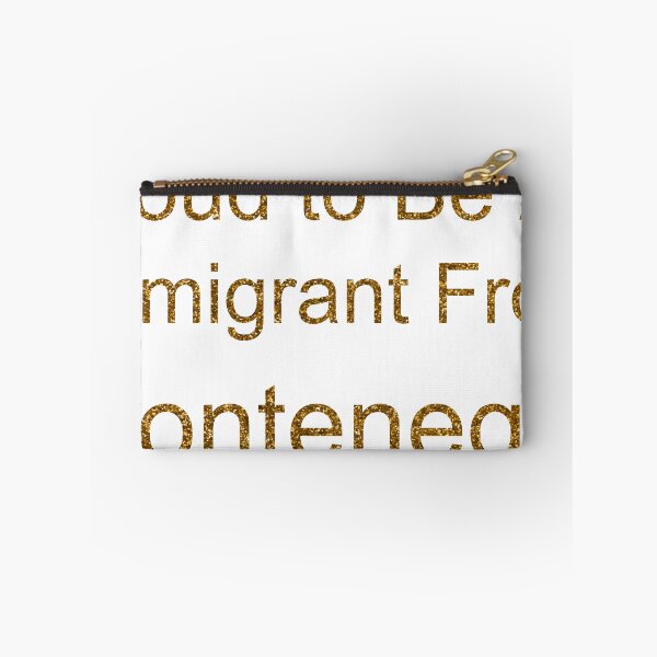 Item preview, PROUD TO BE AN IMMIGRANT FROM MONTENEGRO SEQUIN designed and sold by TheIconSmith.