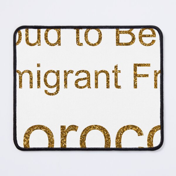Item preview, PROUD TO BE AN IMMIGRANT FROM MOROCCO SEQUIN designed and sold by TheIconSmith.
