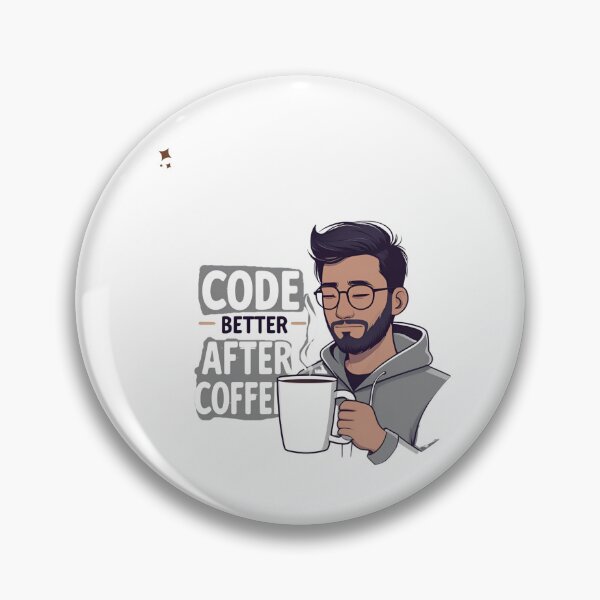 Item preview, Code Better After Coffee – Funny Programmer designed and sold by TheTeeSpark.