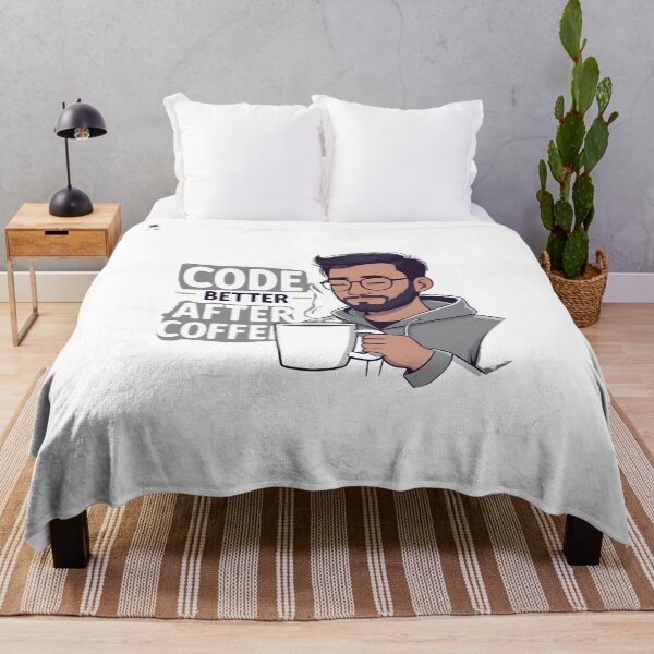 Item preview, Code Better After Coffee – Funny Programmer designed and sold by TheTeeSpark.