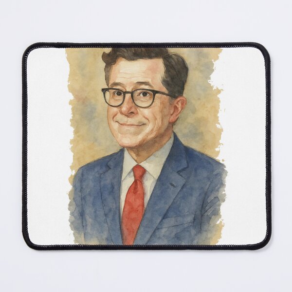 Item preview, Stephen Colbert Watercolor Painting designed and sold by Juana-.