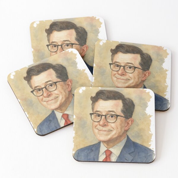 Item preview, Stephen Colbert Watercolor Painting  designed and sold by Juana-.