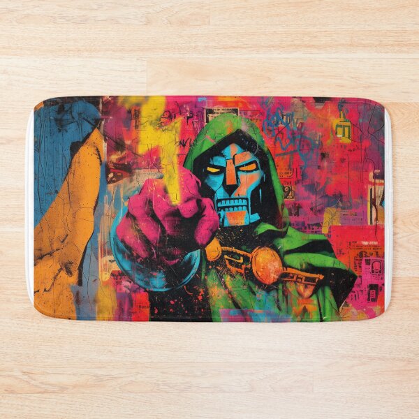 Item preview,  Explosive street art – masked warrior graffiti  designed and sold by LoomisDreams.