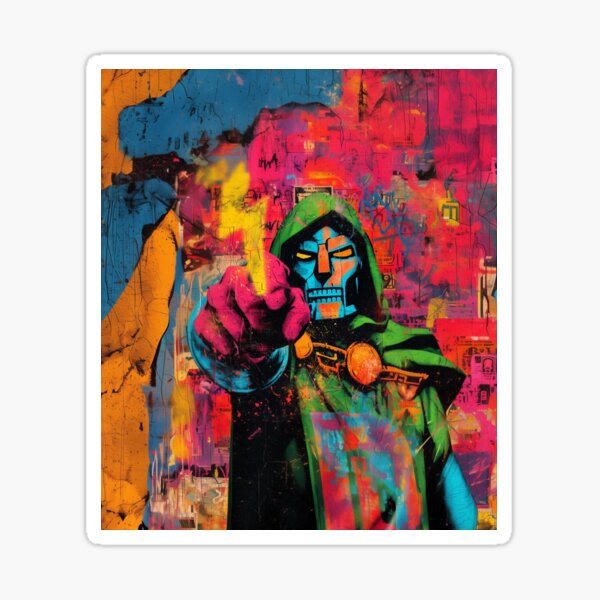 Item preview,  Explosive street art – masked warrior graffiti  designed and sold by LoomisDreams.