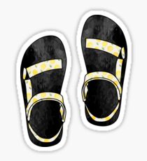 Yellow Floral Tevas Sticker