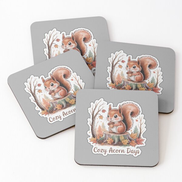 Item preview, Cozy Acorn Days – Cute Autumn Squirrel in Fall Forest designed and sold by Nuist25.