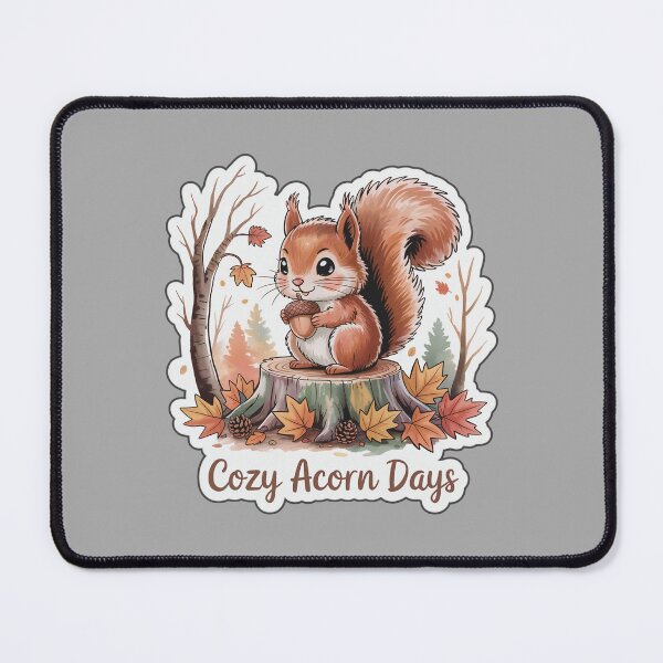 Item preview, Cozy Acorn Days – Cute Autumn Squirrel in Fall Forest designed and sold by Nuist25.