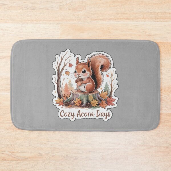 Item preview, Cozy Acorn Days – Cute Autumn Squirrel in Fall Forest designed and sold by Nuist25.