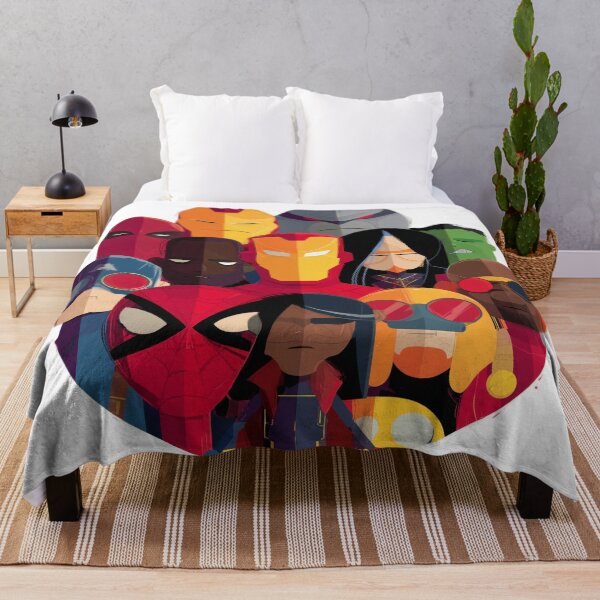 Item preview, Masked heroes in a circle – colorful minimalist style designed and sold by LoomisDreams.