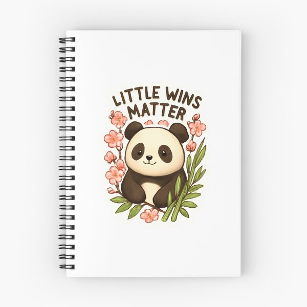 Item preview, Little Wins Matter Panda Sticker Design designed and sold by Stickerrwallah.