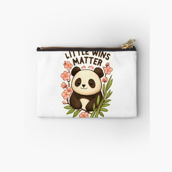 Item preview, Little Wins Matter Panda Sticker Design designed and sold by Stickerrwallah.