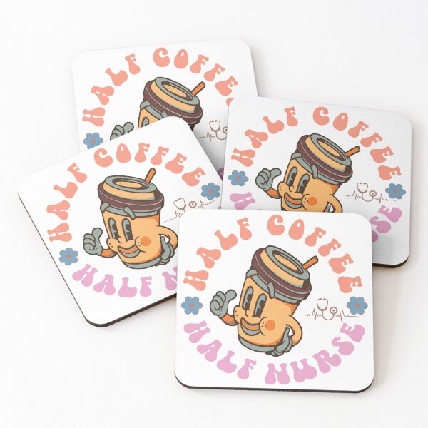 Item preview, Half Coffee Half Nurse – Nurse Life Caffeine designed and sold by artcultreone.