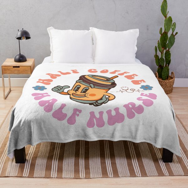 Item preview, Half Coffee Half Nurse – Nurse Life Caffeine designed and sold by artcultreone.
