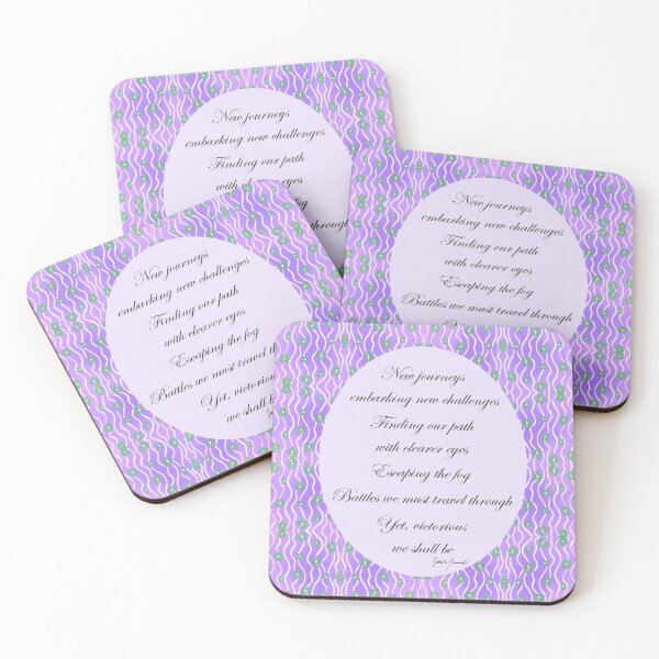 Item preview, Recovery Wall Art - Hopeful Poem with Purple Vines - For Healing designed and sold by Claudia Lucia Art - Design.