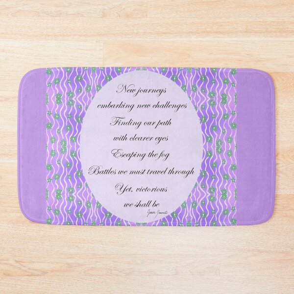 Item preview, Recovery Wall Art - Hopeful Poem with Purple Vines - For Healing designed and sold by Claudia Lucia Art - Design.