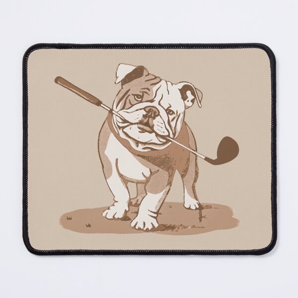 Item preview, Vintage Style Bulldog Golfer with Putter  designed and sold by donwillisjrart.