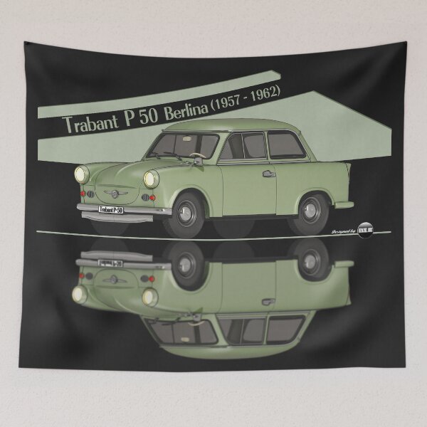 Item preview, Trabant P50 Damastgrün Farbe (1957–1962) – The icon of the East designed and sold by Azaziel.